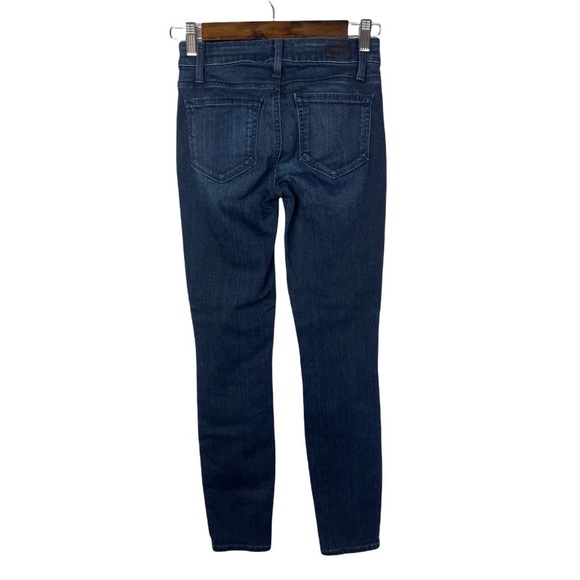 Paige Dark Wash Verdugo Skinny Ankle Jeans 24 - Picture 3 of 4